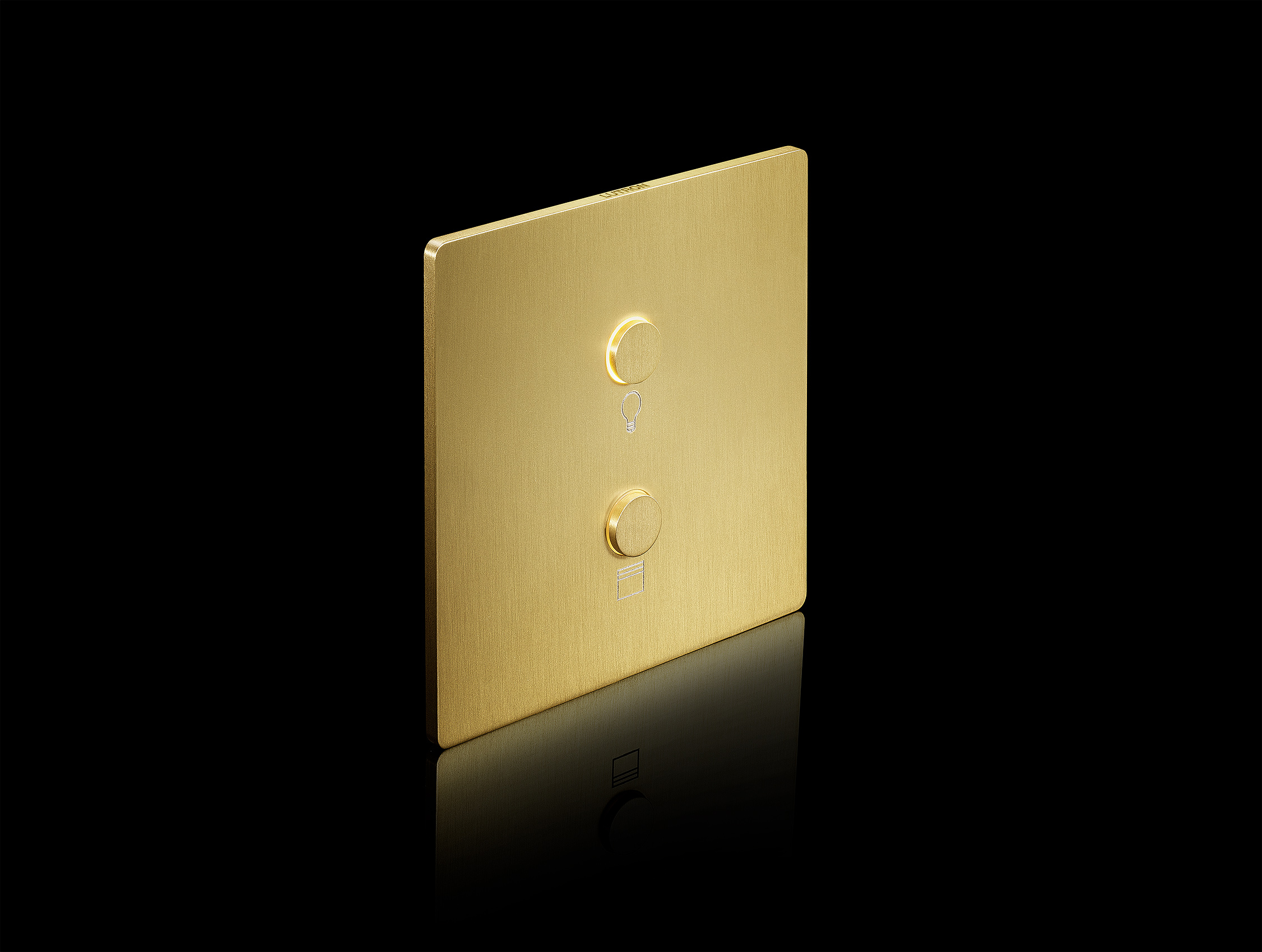 Brushed Metal Gold Light Switch Plate