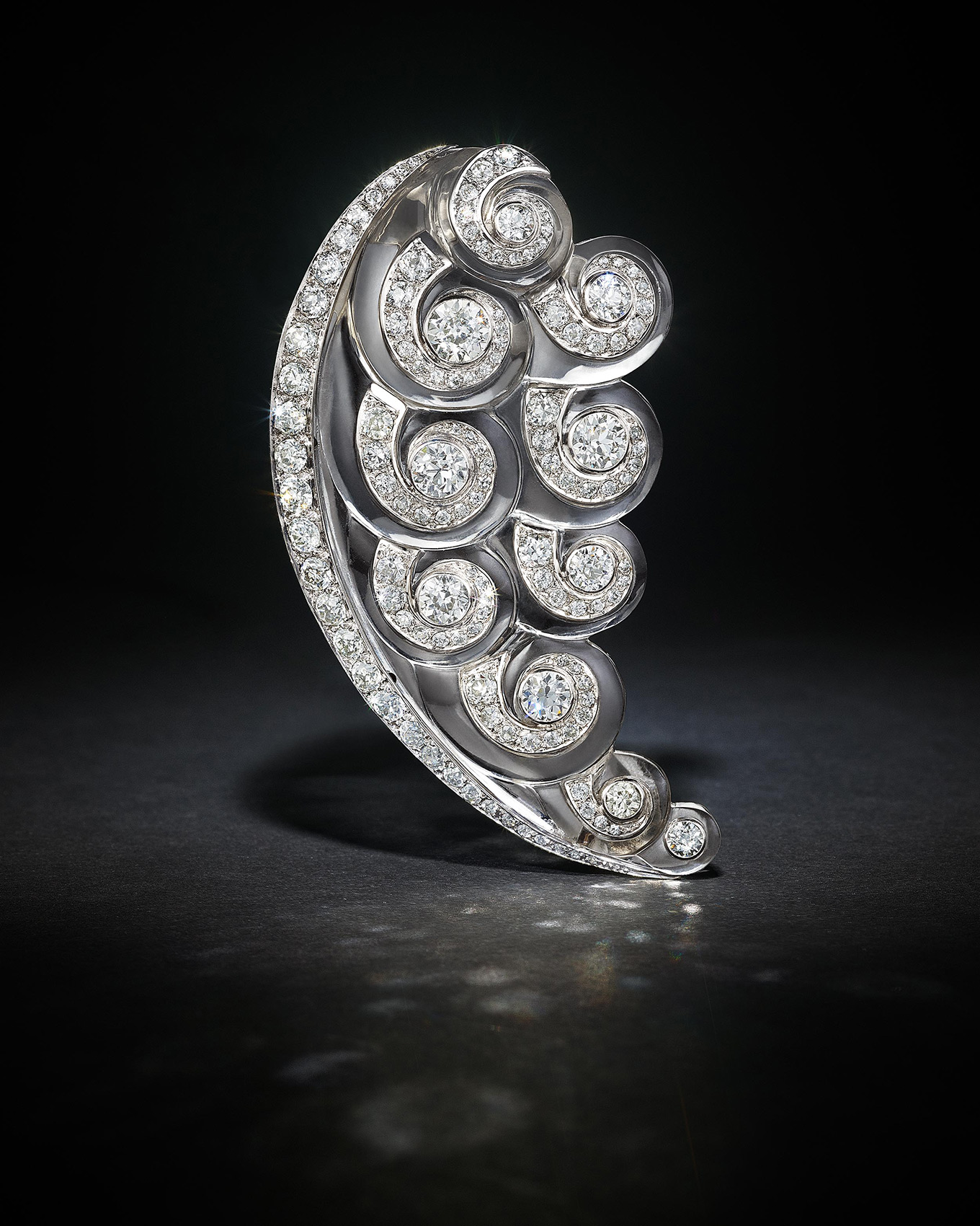 Diamond Crystal Brooch