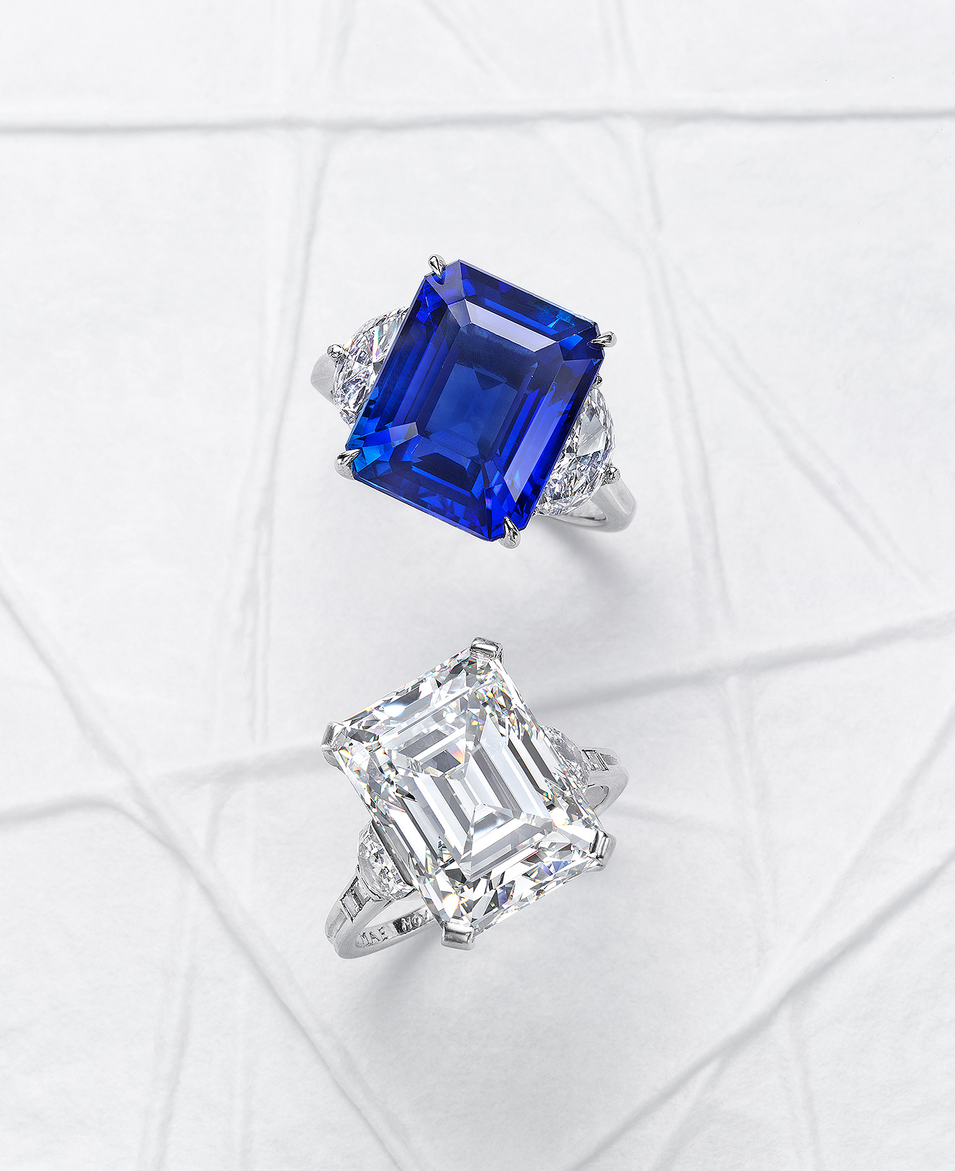 Diamond and Sapphire Rings