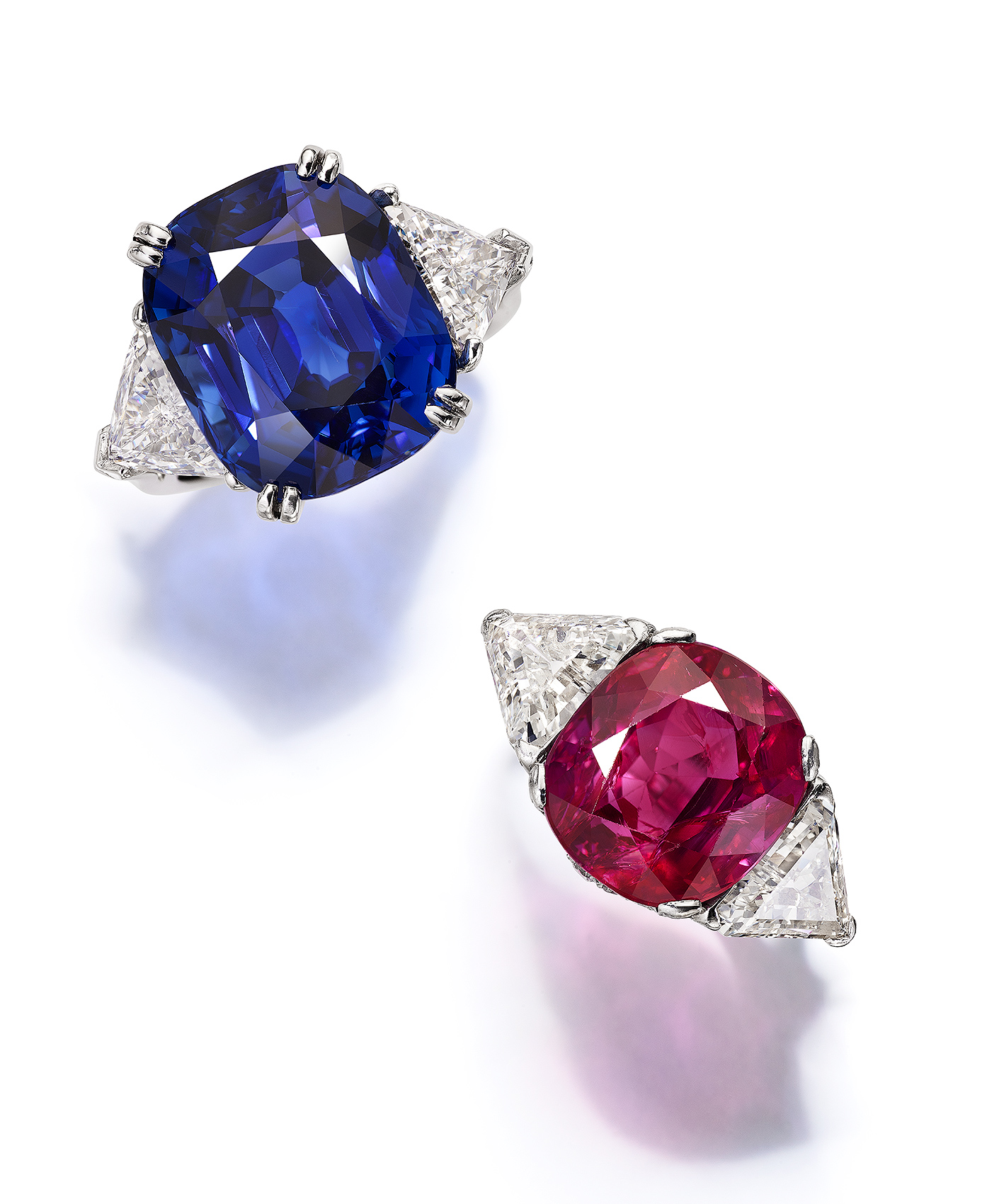 Sapphire and Ruby Rings