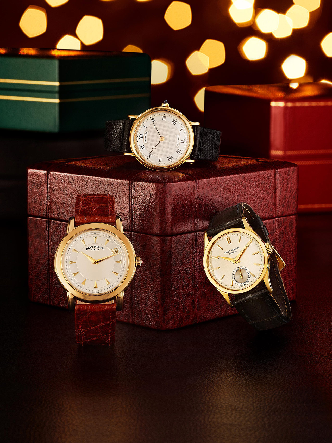 Three Leather Band Watches