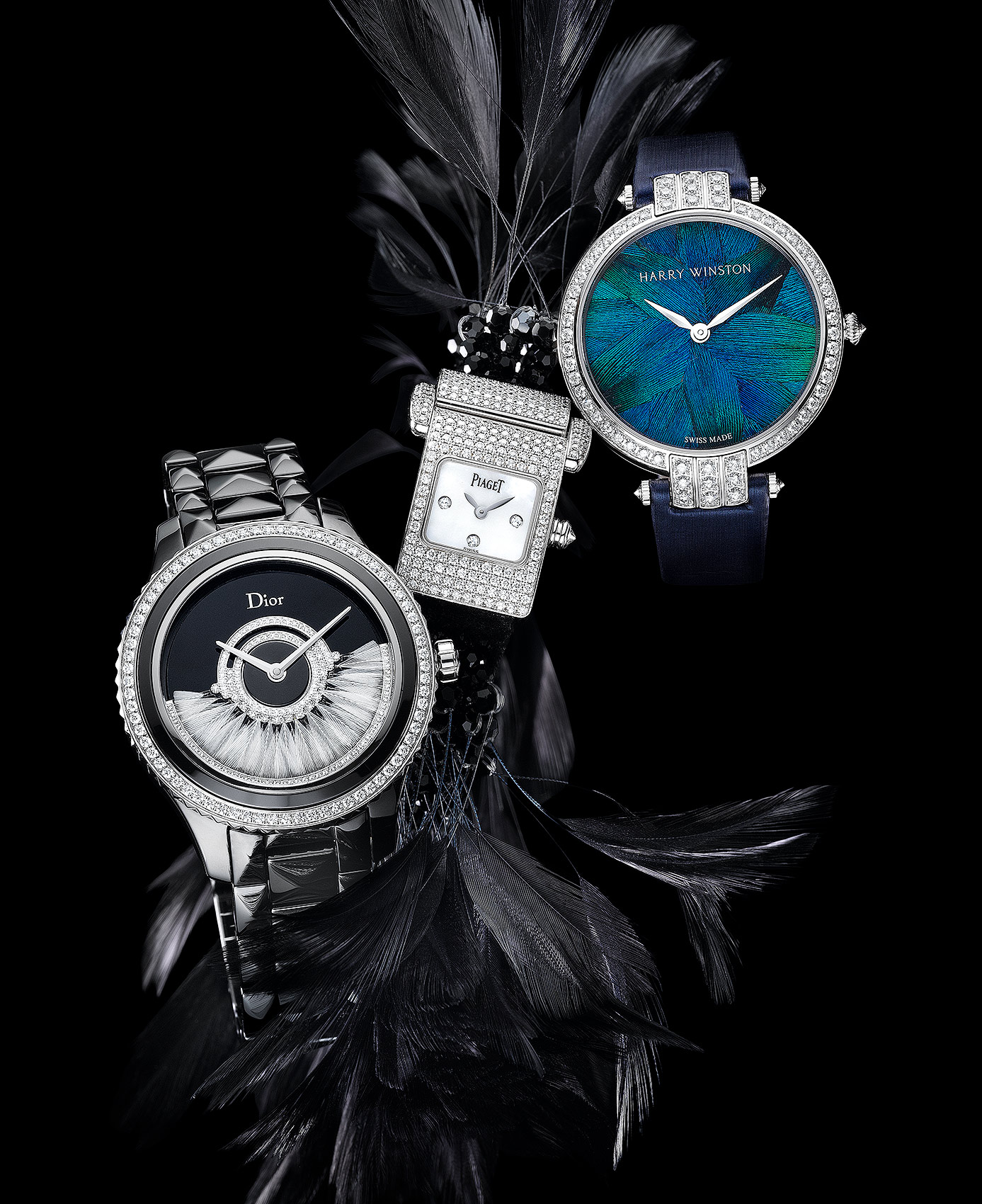 Timepieces with Feathers