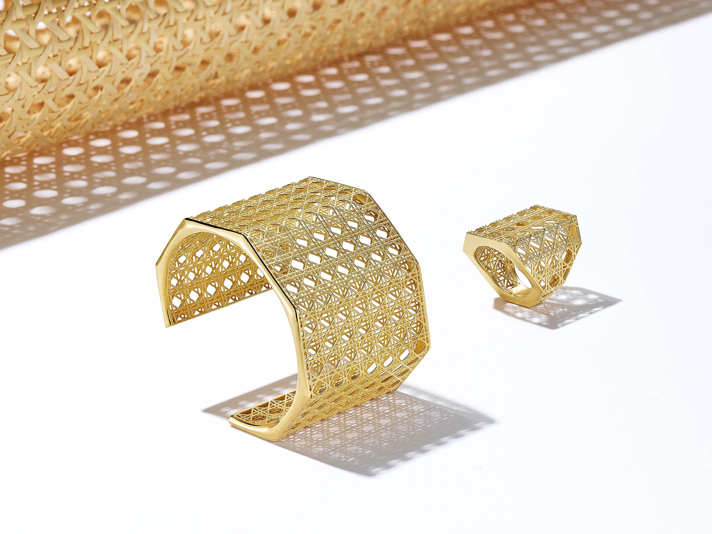 Yellow Gold Bracelets by Man Luu